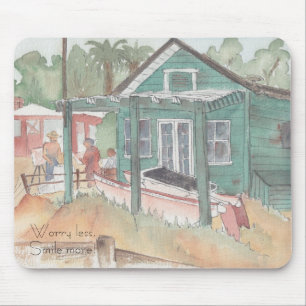 マウスパッド「Crystal Cove, CA/Water Color Sketch」 マウスパッド