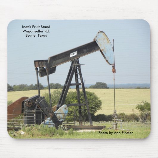 マウスパッド/Inezのフルーツ立場/Bowie、テキサス州 マウスパッド (正面)