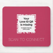 マウスパッド- RED - QR - GLAM Collection マウスパッド (正面)