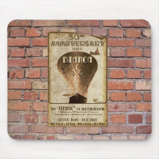 マウスパッドBianca 50年のC マウスパッド (正面)