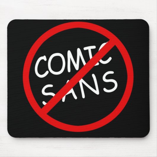 マウスパッドSans漫画無し マウスパッド (正面)