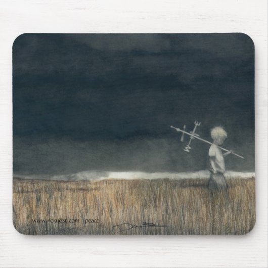 マウスパッドw/myの鉛筆の芸術、「Childhood マウスパッド (正面)