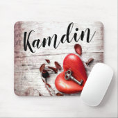 マウスパッパーソナライズされたトカントリーウッド鍵を聞く マウスパッド (マウス)