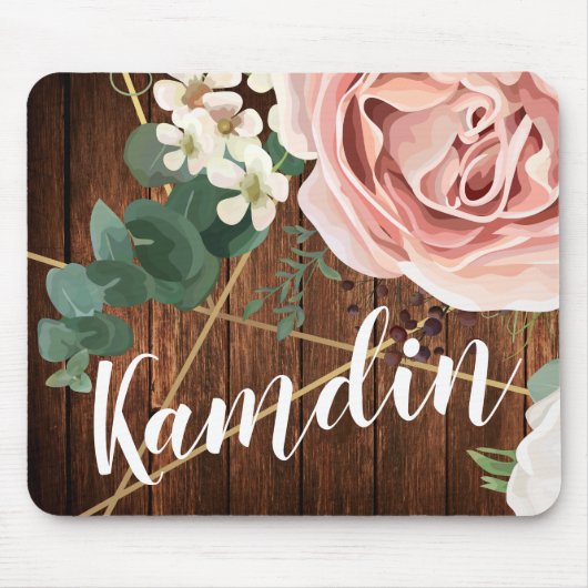マウスパッパーソナライズされたトジオメトリックガーデンバラバーン マウスパッド (正面)