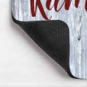 マウスパッパーソナライズされたトホワイトウォッシュウッドバーンドドアC マウスパッド (コーナー)