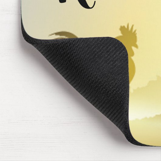 マウスパッパーソナライズされたドサニーモーニングファームカントリー マウスパッド (コーナー)