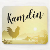 マウスパッパーソナライズされたドサニーモーニングファームカントリー マウスパッド (正面)