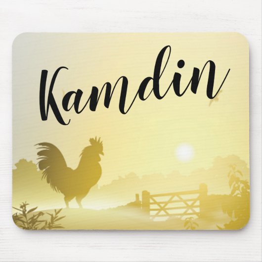 マウスパッパーソナライズされたドサニーモーニングファームカントリー マウスパッド (正面)