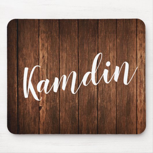 マウスパッパーソナライズされたドバーンウッドカントリー素朴 マウスパッド (正面)