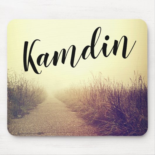 マウスパーソナライズされたパッドサンライズ通路の歩道パット マウスパッド (正面)