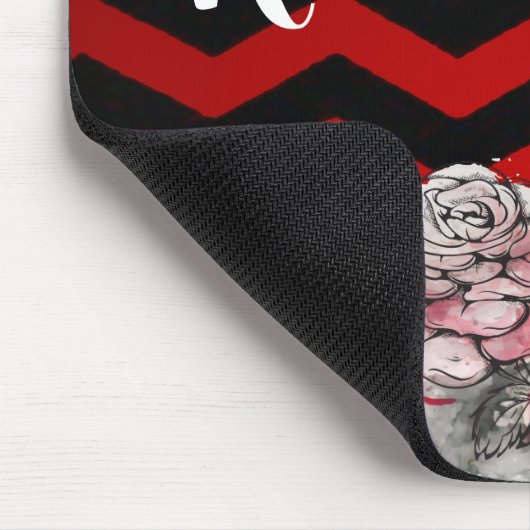 マウスパーソナライズされたパッドスカルバラゴシックChevron r マウスパッド (コーナー)