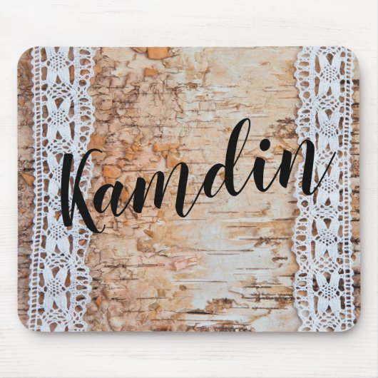 マウスパーソナライズされたパッドXCountry Barn Wood Lace Tri マウスパッド (正面)