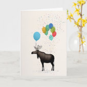 マウスパーティーグリーティングカード カード (黄色い花)