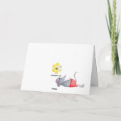 マウスファミリーのビーチ夏期グリーティングカード カード (裏面)