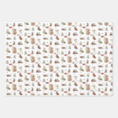 マウスファミリークリスマス ラッピングペーパーシート (正面3)