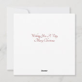 マウスフラットクリスマスカード シーズンカード (裏面)