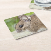 マウスプロファイル スクエアペーパーコースター (アングル)