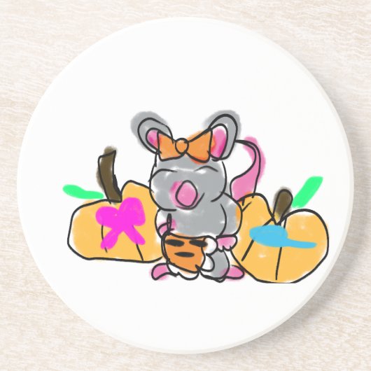 マウスベビーの秋 コースター (正面)