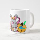 マウスベビーの秋 ジャンボコーヒーマグカップ (正面右)