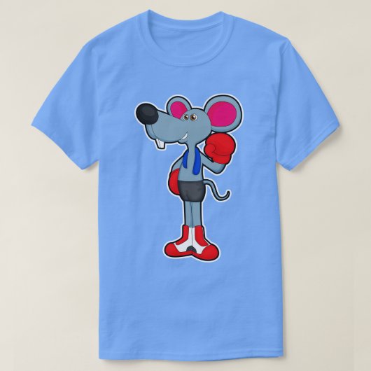 マウスボクシング時ボクシング手袋2 Tシャツ (デザイン正面)