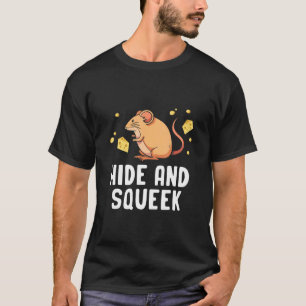 マウスマウ男性へス臆病ペット女性の子供のネズミネズミ Tシャツ
