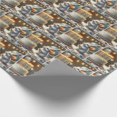 マウスマシュマロとお誕生日ケーキ ラッピングペーパー (角)