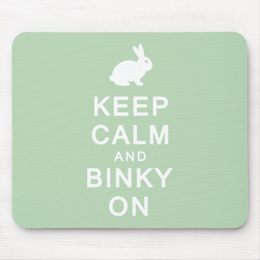 マウスマットの平静及びBinkyを保って下さい マウスパッド (正面)