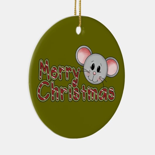 マウスメリークリスマス記念オーナメント セラミックオーナメント (右)