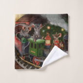 マウスメリートリデートレイン バスタオルセット (ウォッシュタオル)