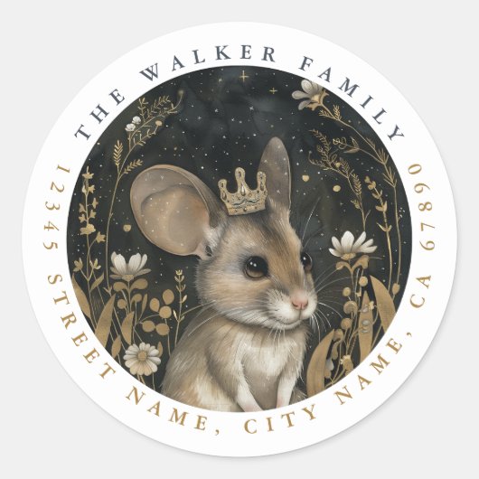 マウスラウンドスティッカー ラウンドシール (正面)