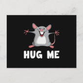 マウスラットアニマルペットチーズラブギフトおもしろいアイディア ポストカード (正面)