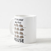 マウスラットアニマル私はあなたの素敵なペットマウスになることができる コーヒーマグカップ (正面左)