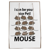 マウスラットアニマル私はあなたの素敵なペットマウスになることができる ミディアムペーパーバッグ (裏面)