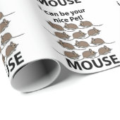 マウスラットアニマル私はあなたの素敵なペットマウスになることができる ラッピングペーパー (ロールコーナー)