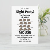 マウスラットアニマル私はあなたの素敵なペットマウスになることができる 招待状 (スタンド正面)