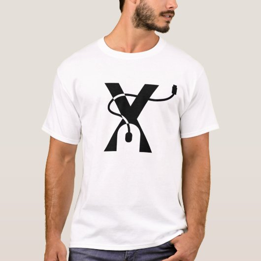 マウスレターXモノグラム Tシャツ (正面)