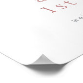 マウスワイルドワンフラワー1stバースデーウェルカムサイン ポスター (角)