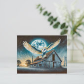 マウス付きバーンフクロウOld Barn シーズンポストカード (スタンド正面)