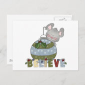 マウス信じオーナメントクリスマス シーズンポストカード (正面/裏面)