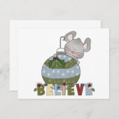 マウス信じオーナメントTシャツとギフト (正面/裏面)