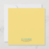 マウス及び水玉模様のバースデーパーティ招待状 招待状 (裏面)