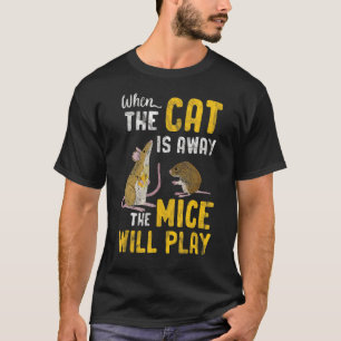 マウス女男性へ性キッズネズミラトンマウスカワードP Tシャツ
