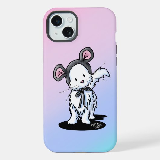 マウス子猫キニアート iPhoneケース (裏面)