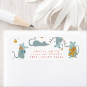 マウス差出人住所 ラベル (インサイチュ)