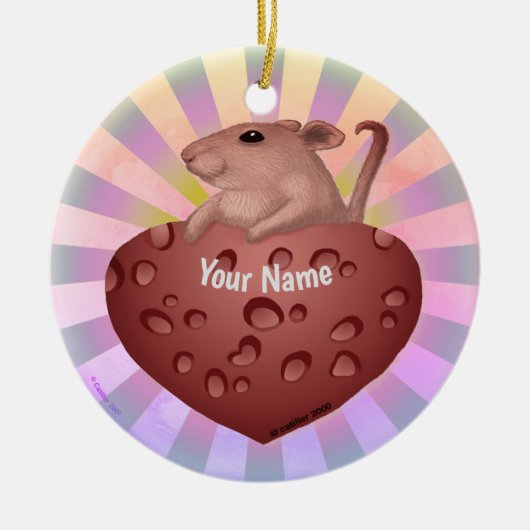 マウス愛 セラミックオーナメント (正面)