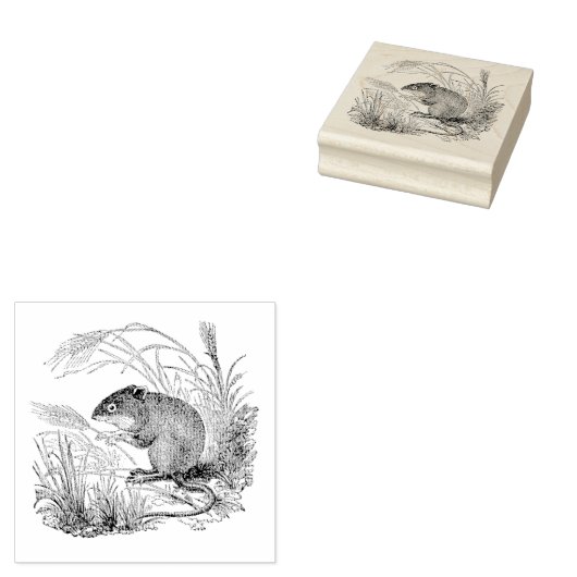 マウス本物のヴィンテージラバーアートスタンプ ラバースタンプ (押印)