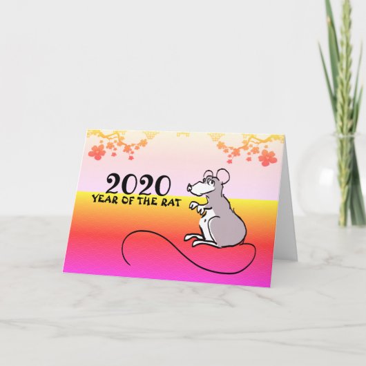 マウス漫画月ラット新年春GC シーズンカード (正面)