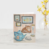 マウス用茶 カード (黄色い花)