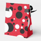 マウス結婚パーティーの水玉模様披露宴 フェイバーボックス (裏面サイド)