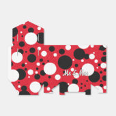 マウス結婚パーティーの水玉模様披露宴 フェイバーボックス (折り畳みなし)